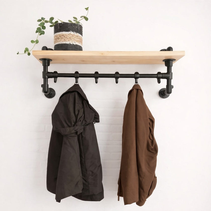 Steigerbuis kapstok Wand