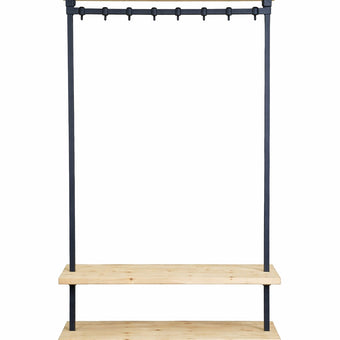 Steigerbuis kapstok Zwart