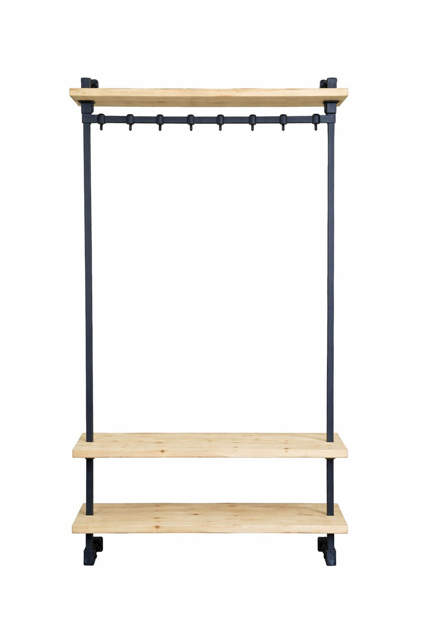 Steigerbuis kapstok Zwart