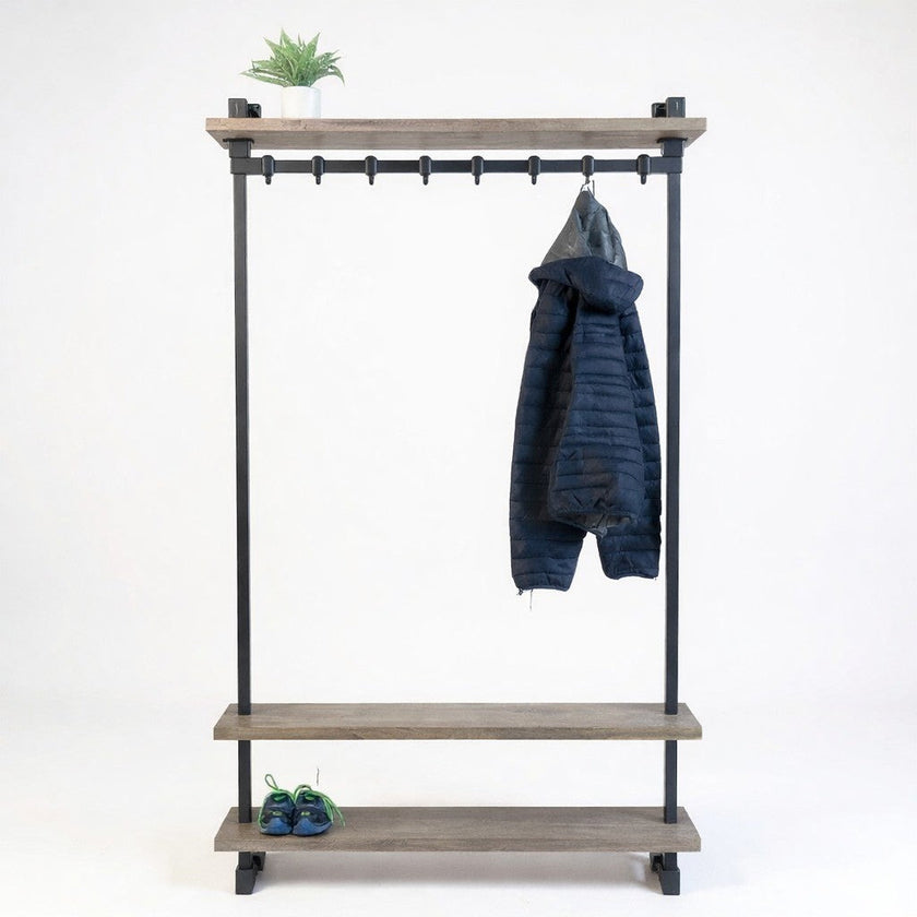 Steigerbuis kapstok Zwart