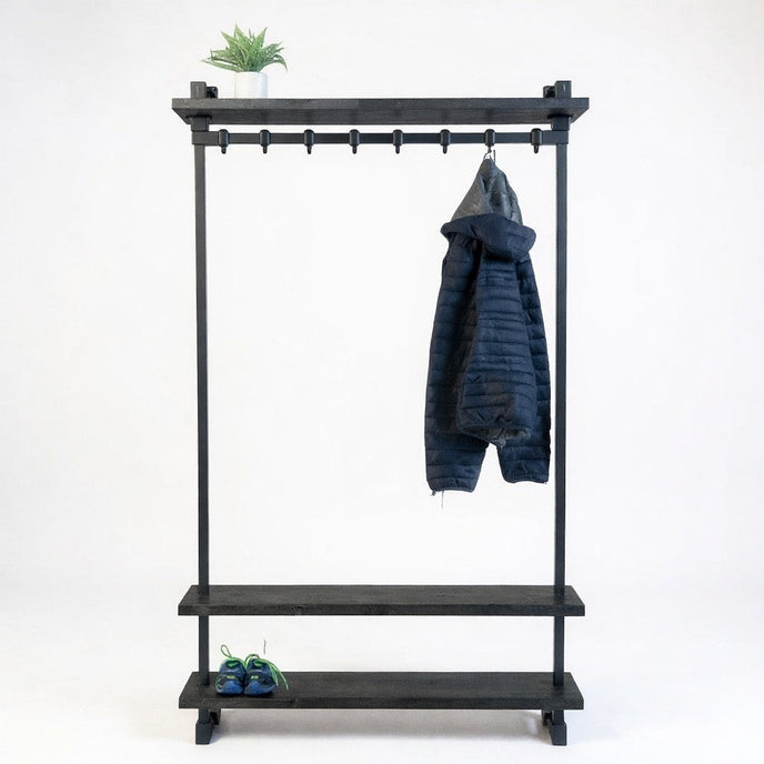 Steigerbuis kapstok Zwart