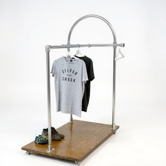 Steigerbuis kledingrek Boog