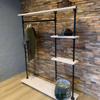 Steigerbuis kledingrek Deluxe