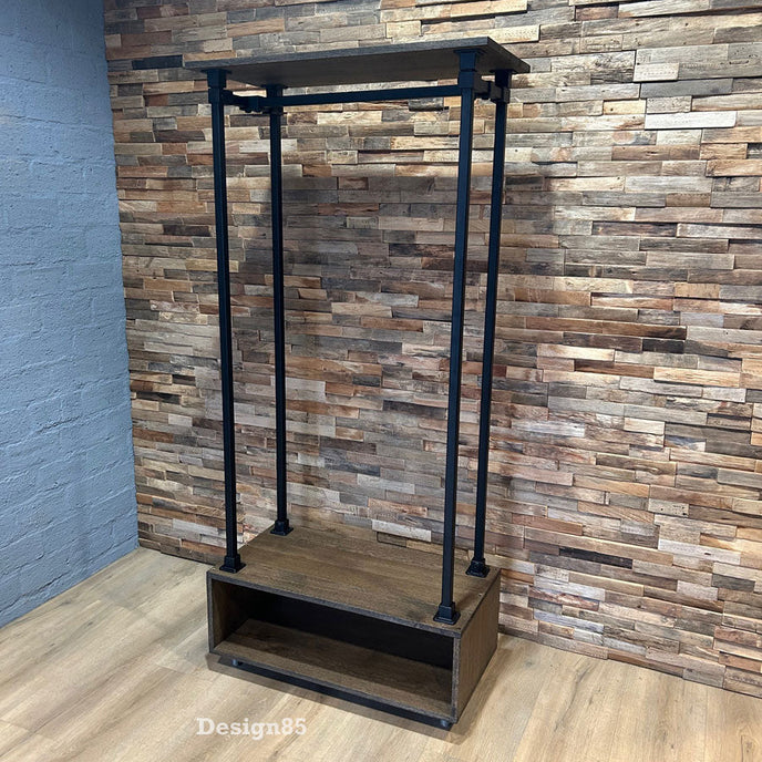 Steigerbuis kledingrek Eiken