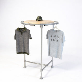 Steigerbuis kledingrek Rond