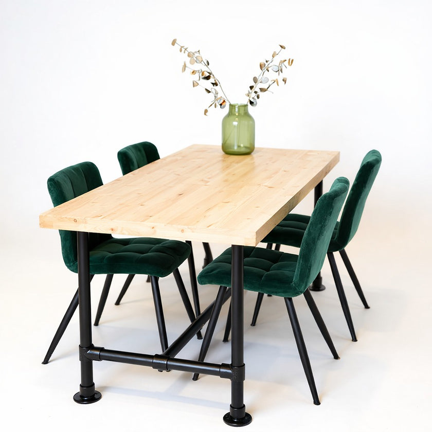 Steigerbuis tafel Zwart