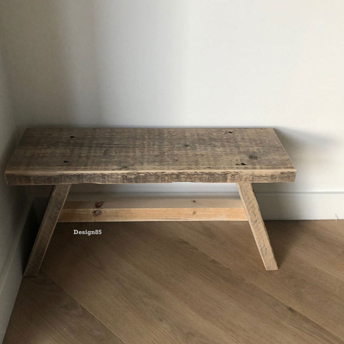 Steigerhouten bankje Oud