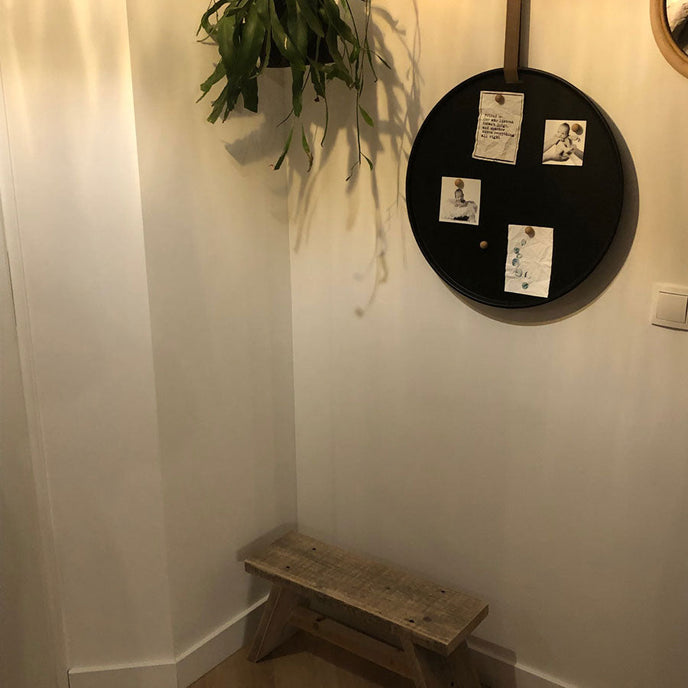 Steigerhouten bankje Oud